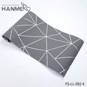 HANMERO designs of wallpapers for bedrooms High Quality Geometric Deep Embossed Modern Home Non-woven