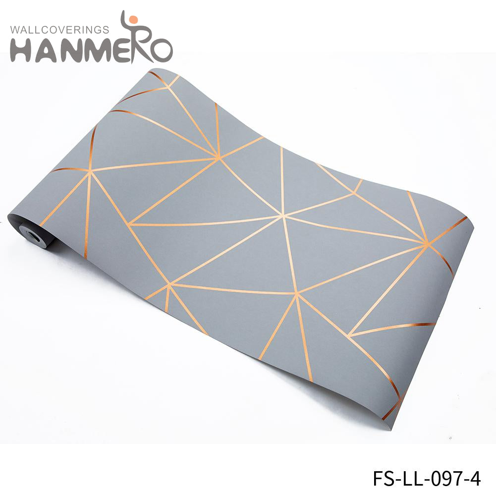 HANMERO designs of wallpapers for bedrooms High Quality Geometric Deep Embossed Modern Home Non-woven