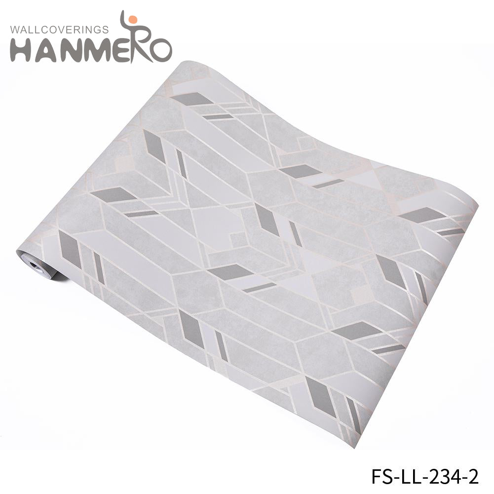 HANMERO Non-woven Fancy Geometric Household Modern Deep Embossed wallpaper for homes decorating