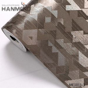 HANMERO PVC Gold Foil Professional Supplier Geometric Embossing wallpaper shops Theatres 0.53*10M Modern