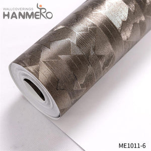 HANMERO PVC Gold Foil Professional Supplier Geometric Embossing wallpaper shops Theatres 0.53*10M Modern