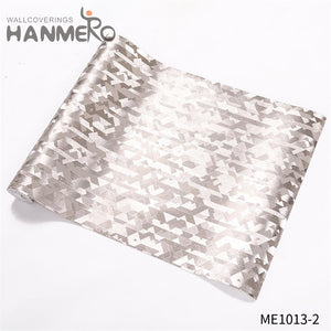 HANMERO PVC Gold Foil Professional Supplier Geometric Embossing Modern Theatres design wallpaper 0.53*10M