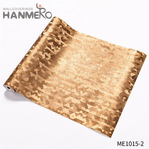 HANMERO PVC Gold Foil 0.53*10M Geometric Embossing Modern Theatres Professional Supplier wallpaper designer