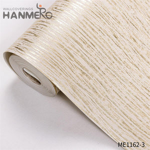 HANMERO simple wallpaper designs for walls Professional Supplier Geometric Embossing Modern Theatres 0.53*10M PVC Gold Foil