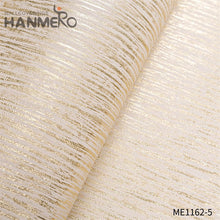 Load image into Gallery viewer, HANMERO simple wallpaper designs for walls Professional Supplier Geometric Embossing Modern Theatres 0.53*10M PVC Gold Foil
