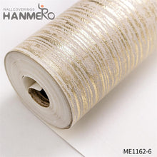 Load image into Gallery viewer, HANMERO simple wallpaper designs for walls Professional Supplier Geometric Embossing Modern Theatres 0.53*10M PVC Gold Foil
