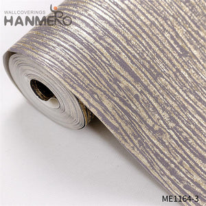 HANMERO wallpaper of room Professional Supplier Geometric Embossing Modern Theatres 0.53*10M PVC Gold Foil