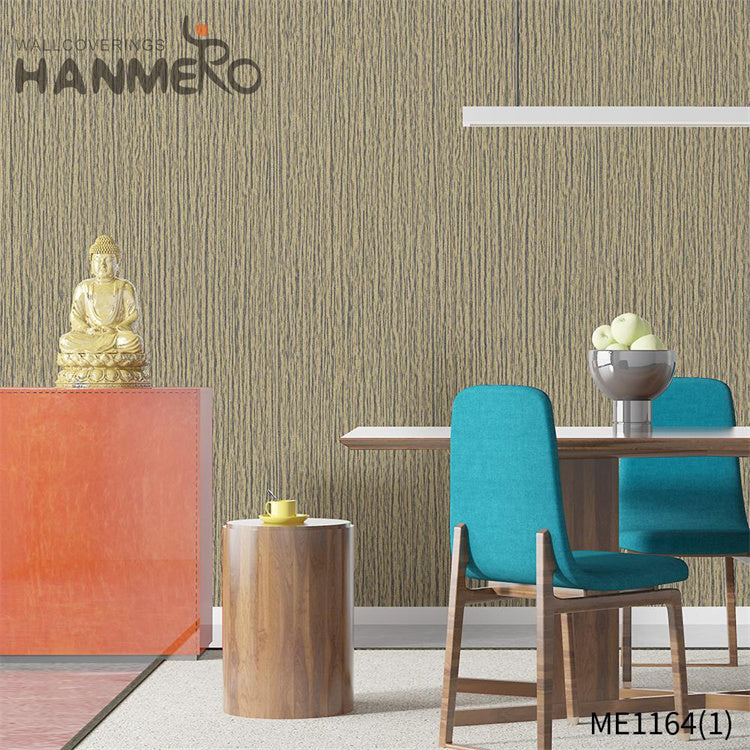 HANMERO wallpaper of room Professional Supplier Geometric Embossing Modern Theatres 0.53*10M PVC Gold Foil