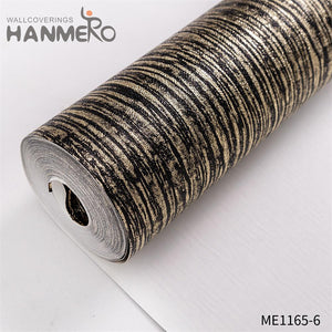 HANMERO wallpaper design house Professional Supplier Geometric Embossing Modern Theatres 0.53*10M PVC Gold Foil