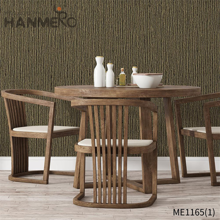 HANMERO wallpaper design house Professional Supplier Geometric Embossing Modern Theatres 0.53*10M PVC Gold Foil