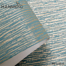 Load image into Gallery viewer, HANMERO wall papers for walls Professional Supplier Geometric Embossing Modern Theatres 0.53*10M PVC Gold Foil
