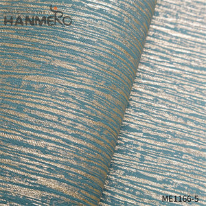 HANMERO wall papers for walls Professional Supplier Geometric Embossing Modern Theatres 0.53*10M PVC Gold Foil